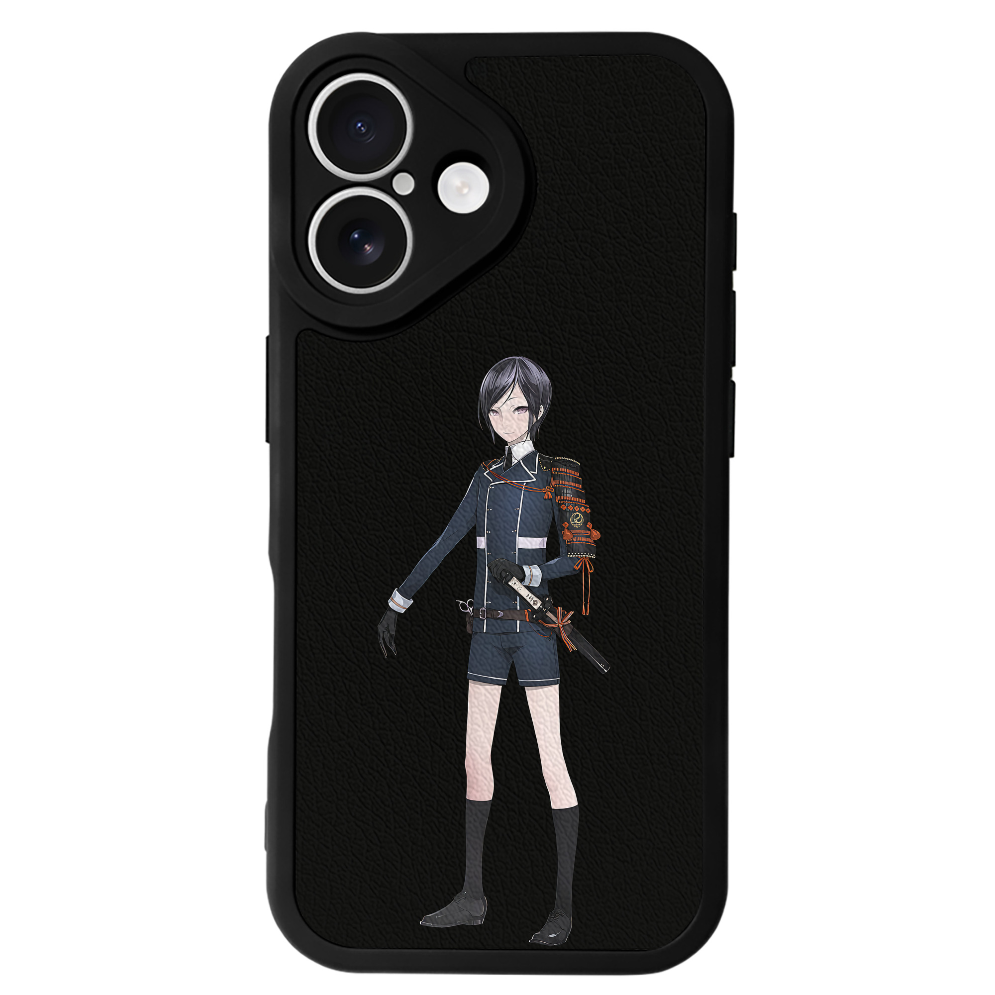 （画像用） 刀剣乱舞 Touken Ranbu 【iPhone 16シリーズ対応】シリコンスマホケース（レザー調） 材質：シリコン